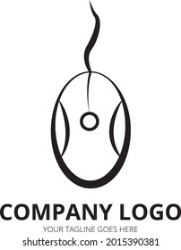 Mouse logo icon simple design