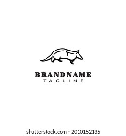 plantilla de icono de logotipo de ratón ilustración vectorial moderna