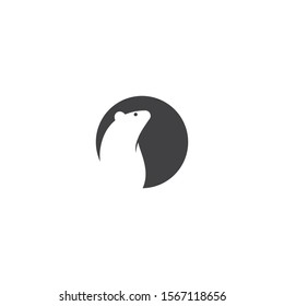 Mouse logo icon Vector illustration design