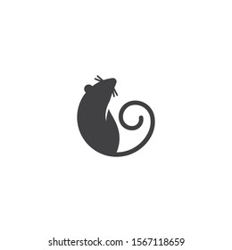 Mouse logo icon Vector illustration design