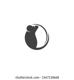 Mouse logo icon Vector illustration design