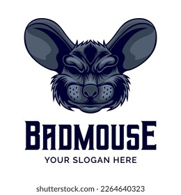 Mouse Logo. Mouse Mascot Logo Design Vector Illustration Template