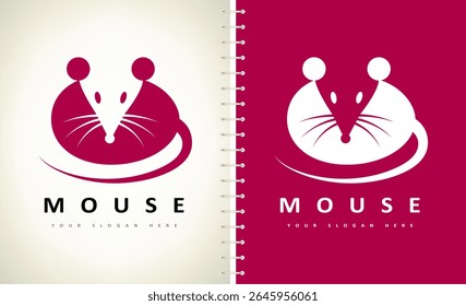 Vetor do logotipo do mouse. Concepção animal