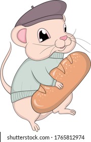 Mouse Loves Bread, The Mouse Who Loves Eating Bread So Much.