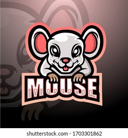 Mouse mascot esport logo design
