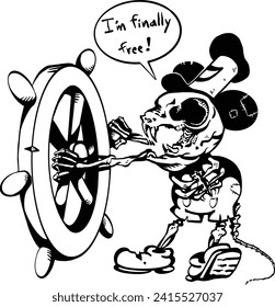 Mouse mascot parody is free legally black and white