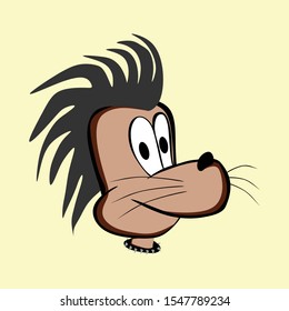 mouse mascot vector stock logo