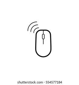 Mouse minimalistic vector icon. Wireless device line minimal icon for flat mobile app and web design.