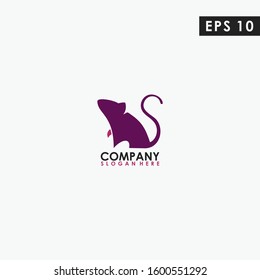 Mouse Modern Logo Design Vector Template