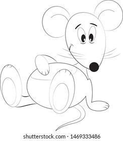 mouse new year grey mouse