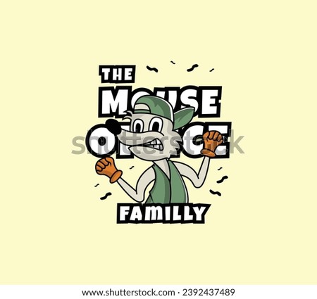 the mouse office familly design tshirt