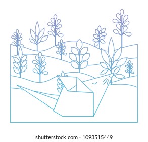 mouse origami paper in the field