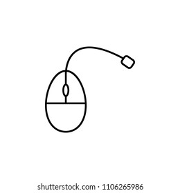 mouse outline icon. Element of equipment icon for mobile concept and web apps. Thin line mouse outline icon can be used for web and mobile on white background