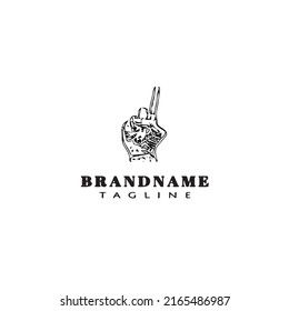 mouse over logo icon design template modern vector illustration