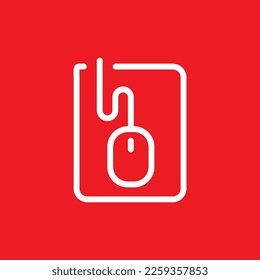 Mouse pad and mouse icon, common graphic resources, vector illustrations.
