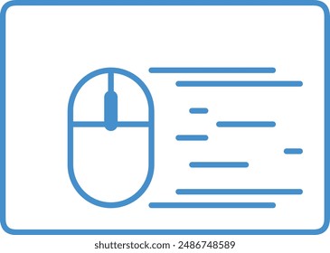 mouse pad icon, mouse computer pad icon