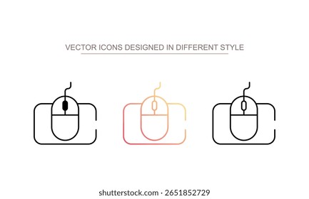 Mouse Pad ícone design com branco fundo stock ilustração