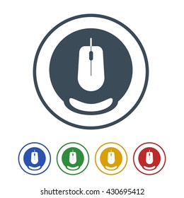Mouse pad Icon Isolated on White Background.vector illustration icon