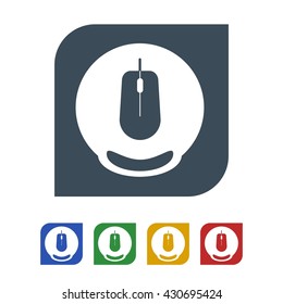 Mouse pad Icon Isolated on White Background.vector illustration icon