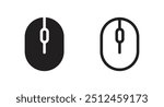 mouse pad icon vector. computer mouse icon vector