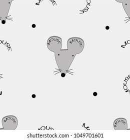 Mouse pattern seamless pattern points vector illustration 