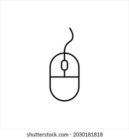 mouse, pc icon. Simple thin line, outline vector of hardware icons for UI and UX, website or mobile application