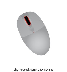 
Mouse for a personal computer. Vector drawing. Isolated white background.