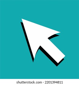 mouse pointed icon design flat