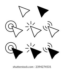 Mouse Pointer click Vector Collections