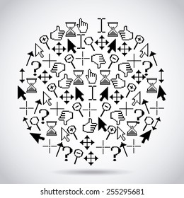 mouse pointer design, vector illustration eps10 graphic 