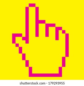 mouse pointer hand vector