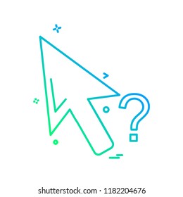 Mouse pointer icon design vector