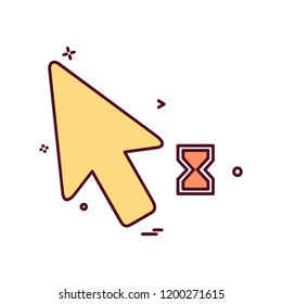 Mouse pointer icon design vector