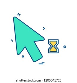 Mouse pointer icon design vector