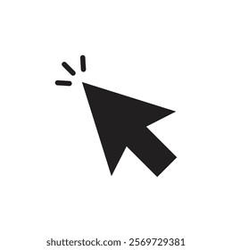 Mouse pointer icon Line Art Logo set