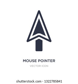 mouse pointer icon on white background. Simple element illustration from Hardware concept. mouse pointer sign icon symbol design.