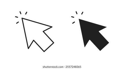 Mouse pointer Icon set. vector illustration set