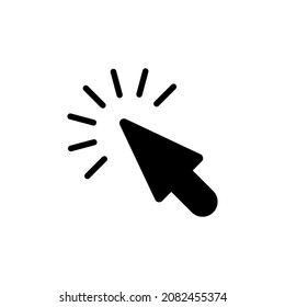 Mouse pointer icon vector.
Cursor arrow icon vector.