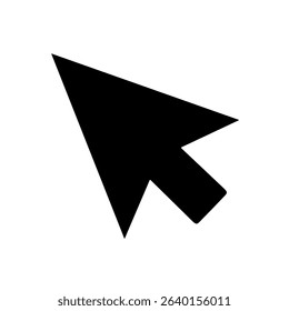 mouse pointer icon vector on white background. mouse arrow icon