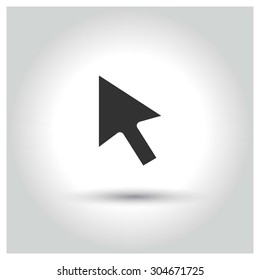 Mouse Pointer icon. web buttons. vector illustration. Flat design style