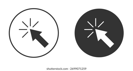 Mouse pointer icons collection. Filled flat icons