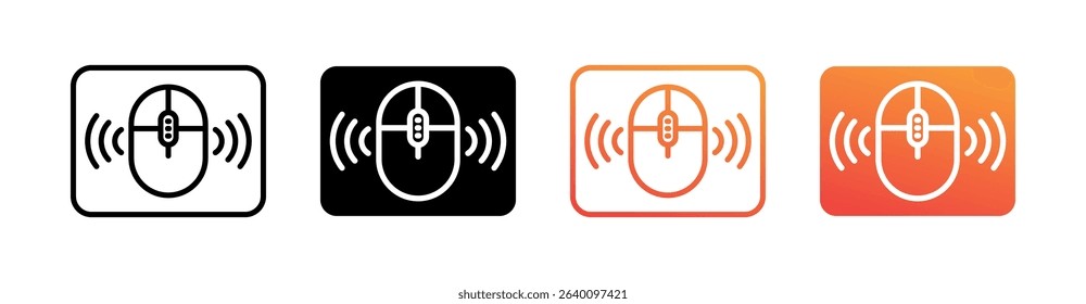 Mouse Pointer Multi Style Icon Set Vector
