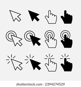 Mouse Pointer Variation Vector Collections 