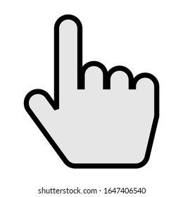 mouse pointer vector isolated on white background