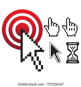 Mouse pointer vector set