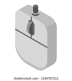 Mouse, pointing device isometric  icon