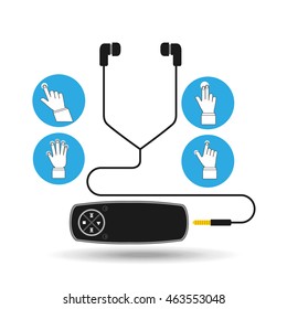 mouse pointing technology device icon, vector illustration