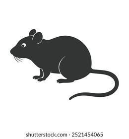 
Ícone de mouse ou rato ilustração vetorial projeto de arte no fundo branco. Conjunto de imagens de silhueta de rato de rato. fundo branco isolado.