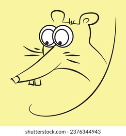 Mouse, rat. Vector drawing, eps