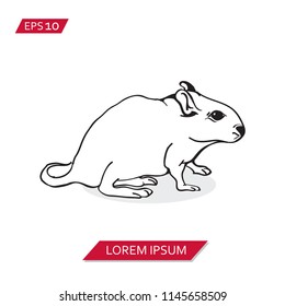 mouse rats vector icon symbol